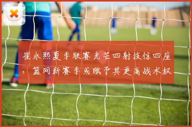 崔永熙夏季联赛光芒四射技惊四座,篮网新赛季或赋予其更高战术权重